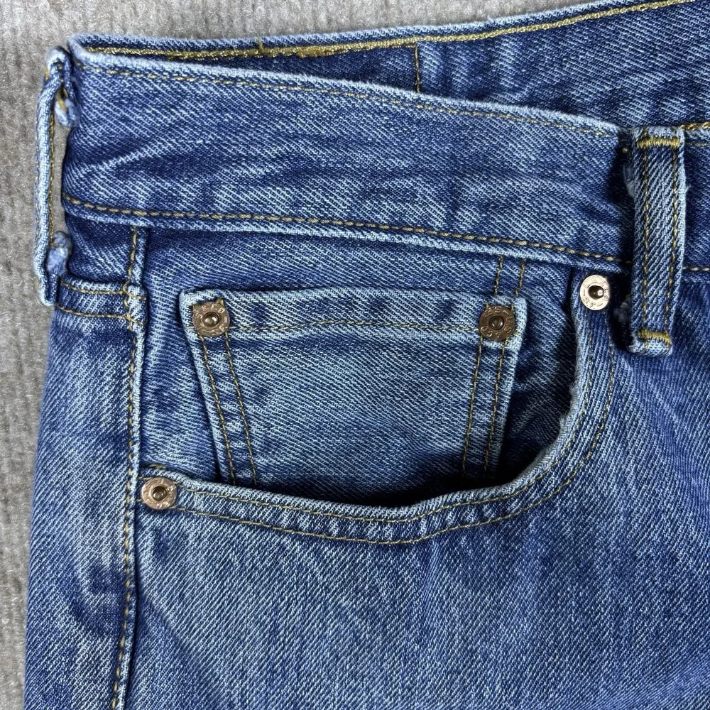 Levi's 501 Original Fit Jeans Mens W36 L29 Blue Button Fly Straight Denim USA